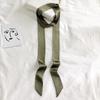 Sciarpa di seta a tinta unita, lunga, piccola, nastro, legata alla maniglia della borsa, sciarpa di seta legata ai capelli, nastro piccolo, sciarpa decorativa, fascia per capelli, colletto