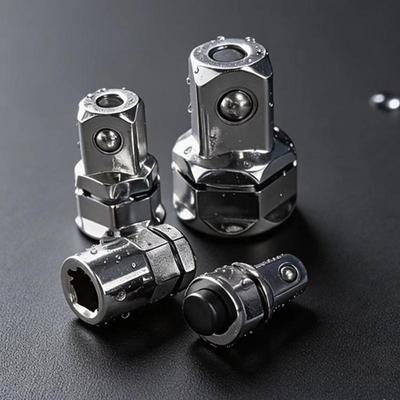 Portable Hexagonal Ratchet Wrench Socket Adapter Multifunctional Durable Quick-Release Drill Bit Concave Adapter Socket