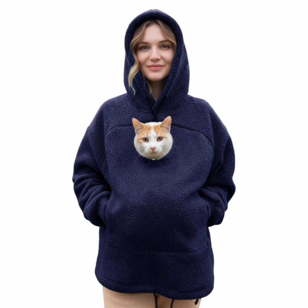 Moletom com Capuz Sherpa Forrado para Mulheres e Homens, Blusa de Moletom Casual Quente com Capuz para Outono Inverno, Estilo Europeu Americano