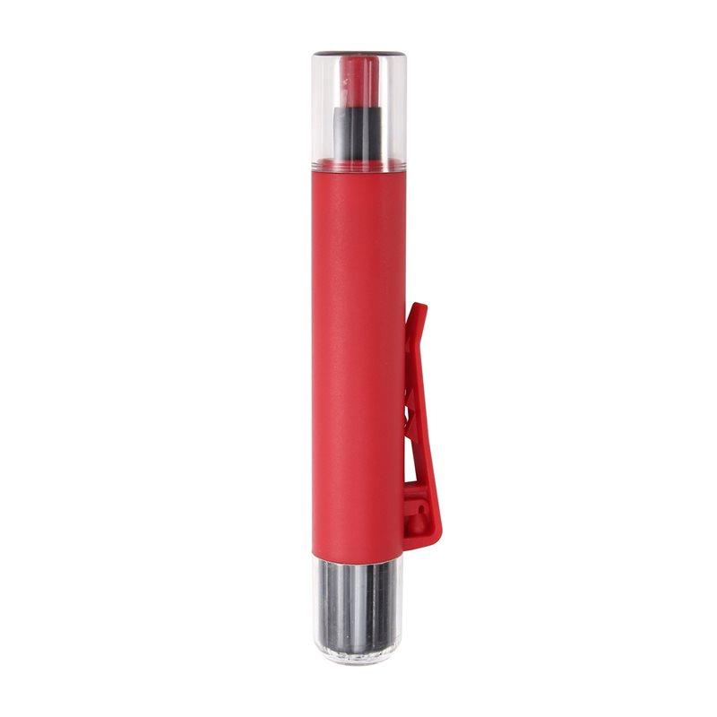 A96I-Solid Woodworking Carpenter Pencil Mechanical Construction Marking Scriber 3 Colors Refill Built-In Sharpener Red