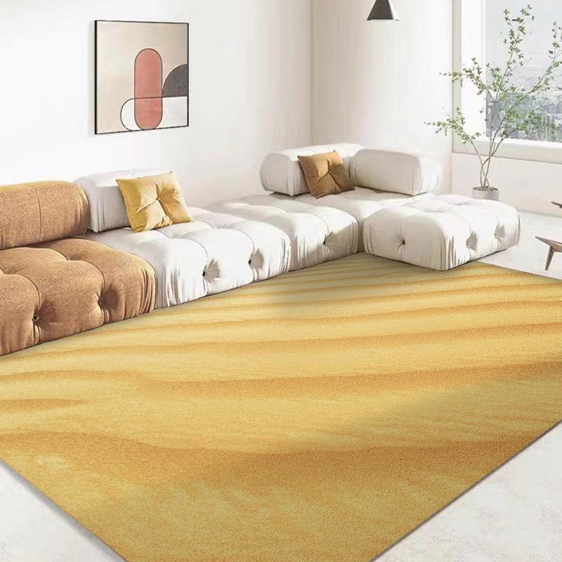 15 Größen 3D Sand Wüste Simulationshintergrund Teppich für Wohnzimmer Badezimmermatte Schlafzimmermatte Heimdekor Outdoor-Teppich