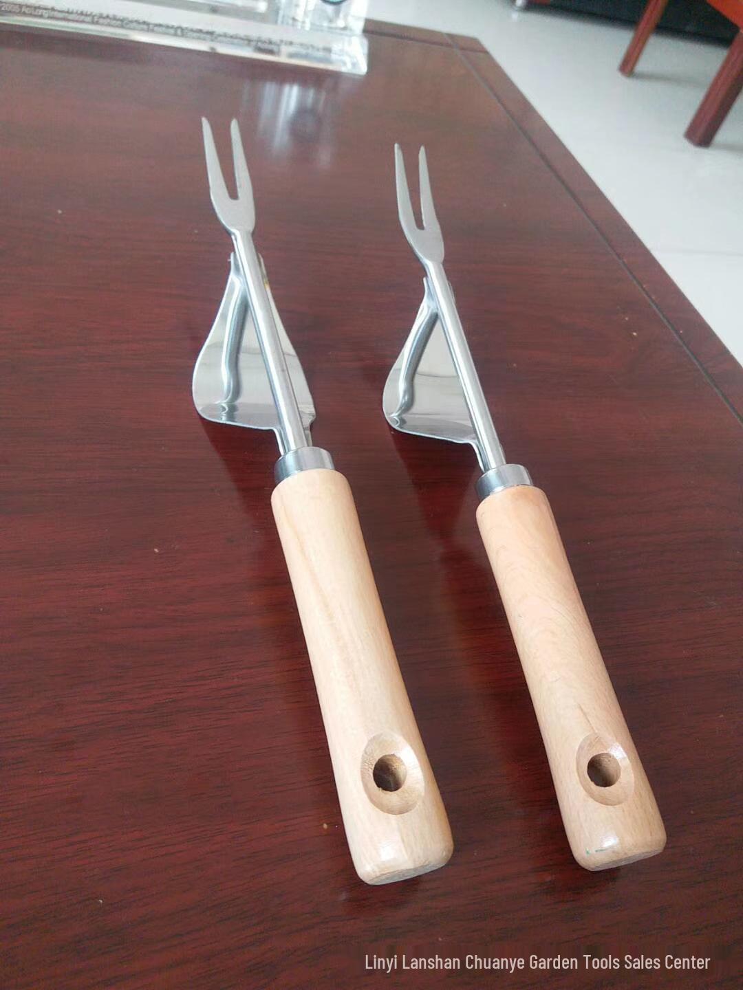 Детская садовая лопата из нержавеющей стали с деревянной ручкой