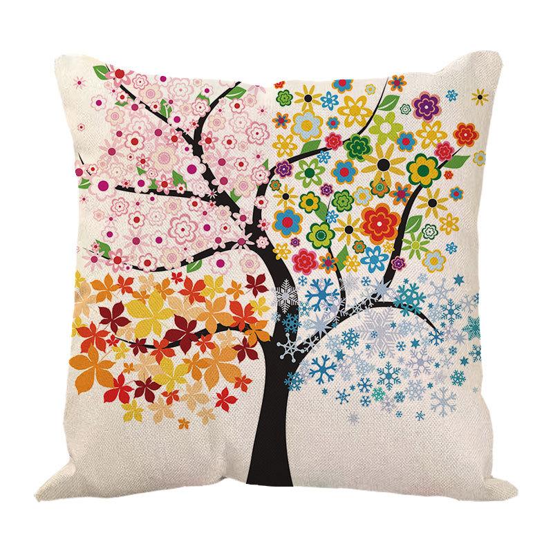 Money Tree Pillow Pillow Case Home Ornament Supplies Nordic Tree Flower Pillow Case Design Sofa Cushion Cushion Cover