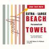 Customized Beach Towel Striped Pattern Personalized Absorbent Bath Towel Quick-drying Swimming Towel For Beach Swimming Outdoor