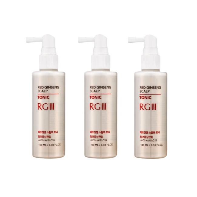 

RGIII Шампунь для кожи головы с красным женьшенем 300 мл, Маска для волос 200 мл, Тоник для кожи головы 100 мл (10 вариантов) #tonic 100mlx 3pcs