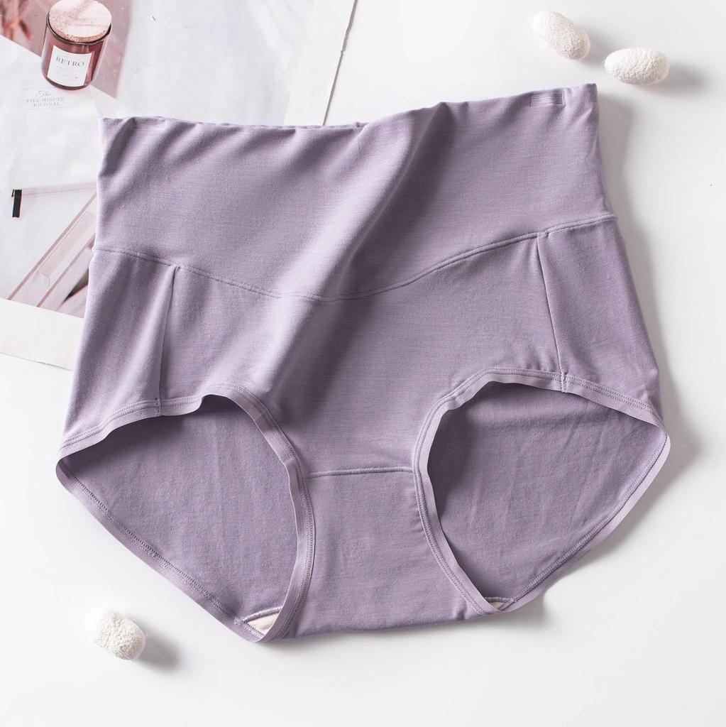 Damen High-Waist Seidenmodal Bauchweg-Slips - Atmungsaktives Hüfthebendes Design