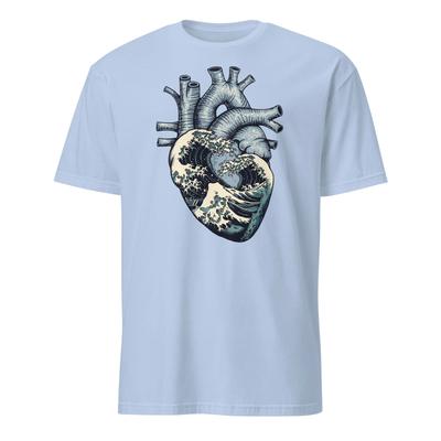 Kanagawa Heart Shirt Japaense The Great Wave Off Kanagawa T-Shirt Size S-3XL