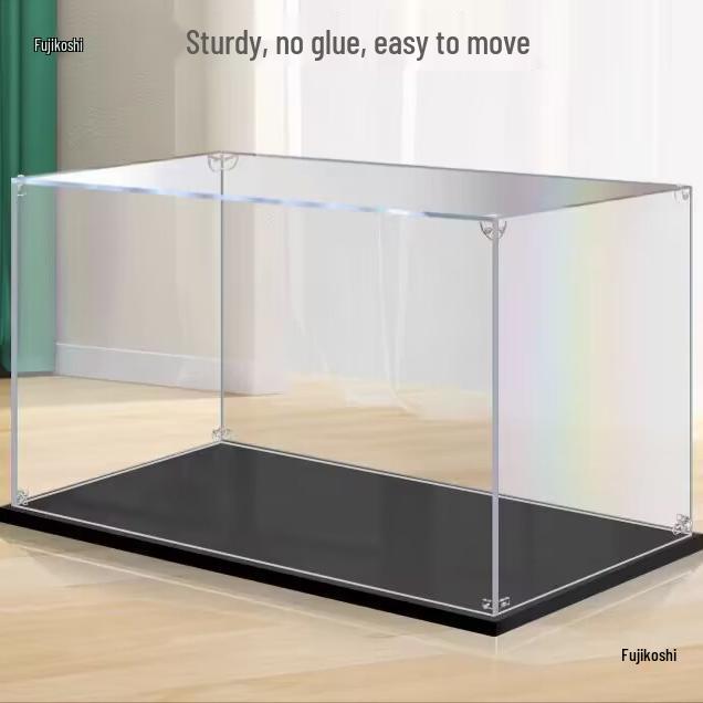 Acrylic Display Box for Gundam Model: Dustproof Transparent Storage Stand 10x10x15 cm
