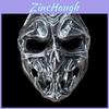 Silver And Copper Predator Resin Mask Role Play Prop For Halloween And Party Decor
