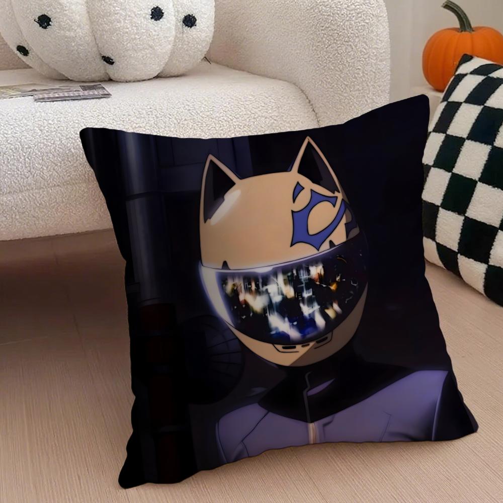 Anime Fantasy Ddurarara 3way Standoff Cushion Cover Throw Pillow Cover Hidden Button Durable Polyester Chair Cushion