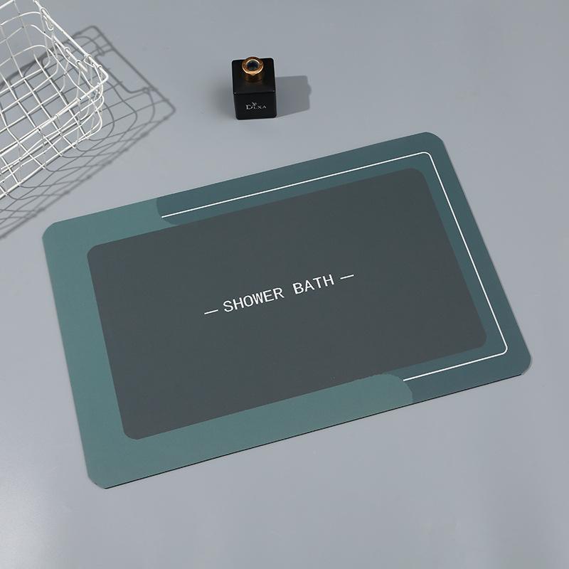 Nordic Minimalist Style Kitchen Floor Mat Bathroom Bathroom Door Mat Entry Door Mat Resistant To Dirty Diatom Mud Foot Mat