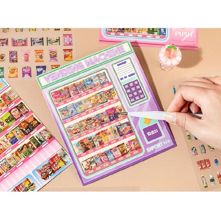 Cartoon 3D Scene Sticker Fun Bakery Fruit Shop Toy Store Scenery Sticker for Scrapbooking Journal Album Phone Case