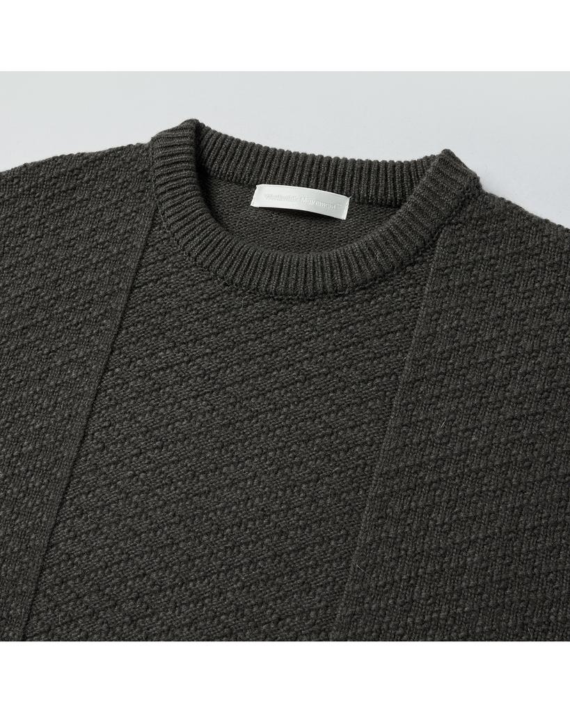 WORTHWHILE MOVEMENT Rhombus Crewneck Sweater (Khaki)