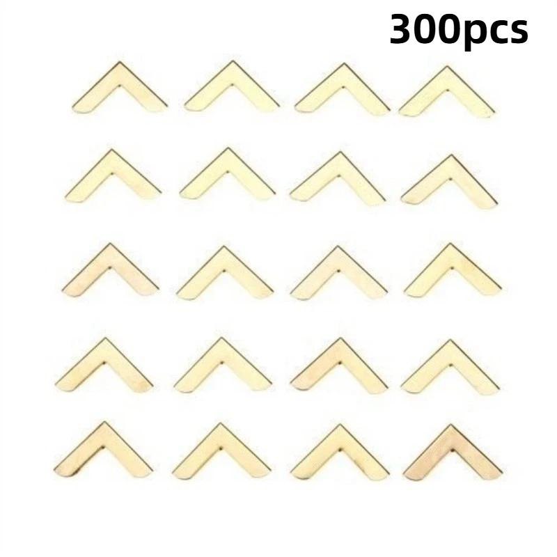 Metal Book Corners 100PCS Anti-Scratch Protective Edge Guards for Scrapbooking Photo Albums Menus DIY Crafts