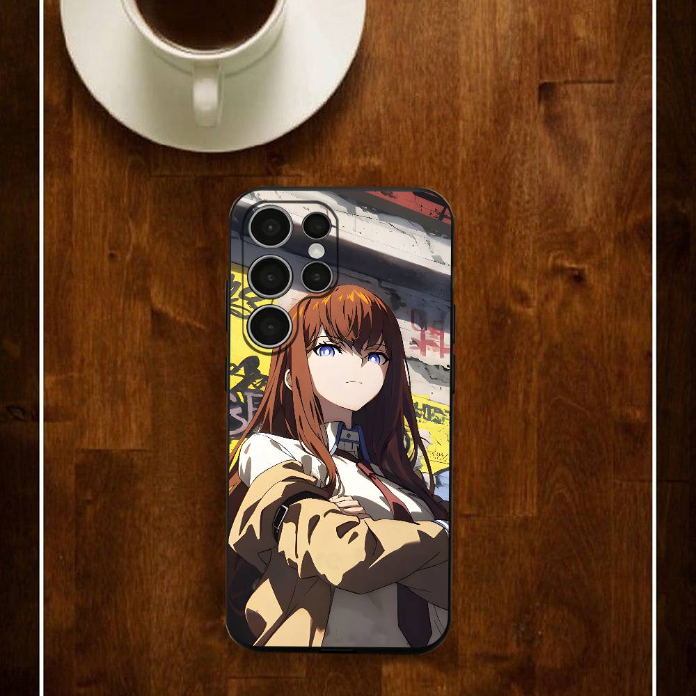 

Чехол для телефона аниме Steins G-Gate для Samsung S24 25 23 22 21 20 Plus Ultra 5G Lite Ударопрочный чехол Samsung S21plus