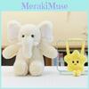Adorable Starry Plush Elephant Toy Soft Stuffed Animal Cushion For Kids And Gifts