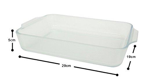 Aderia Cerabake Rectangle Roaster Medium, Heat-Resistant Glass Gratin Dish, 1800ml [Non-Stick, Microwave and Oven Safe, Ceramic Coating] K-9428