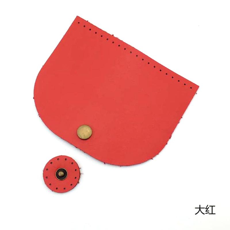 5pcs Bag Flip Cover PU Leather Magnetic Buckle Purse Handmade Bottom for DIY Handbag Shoulder Bags Making Accessories 10x12cm