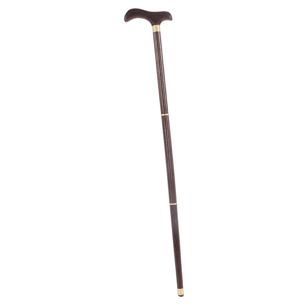 Detachable Wenge Walking Stick Elderly Elegant Ergonomic Walking Cane for Rehabilitation Stroll