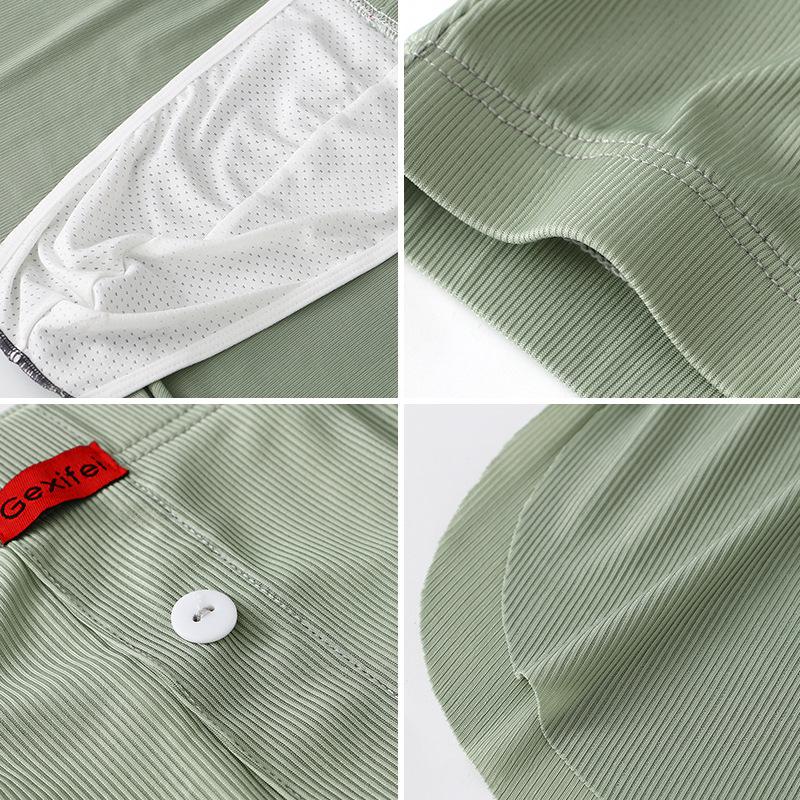 Men's Arrow Summer Pants - Cool, Breathable Solid Color Underwear for Young Men