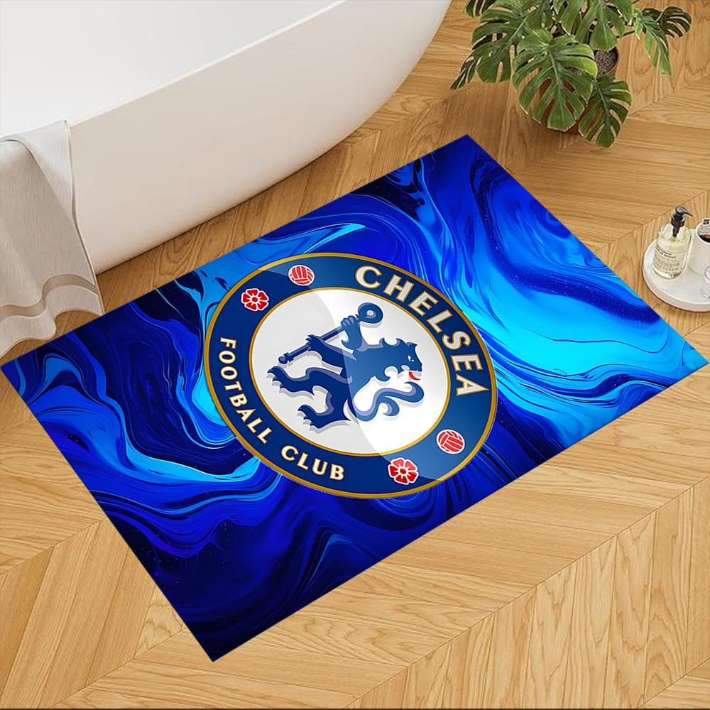 Chelsea Football Club Pride Washable Door Mat Soft Plush Stain-resistant Surface Doormat Elegant Luxury Rug Wedding Party Gift