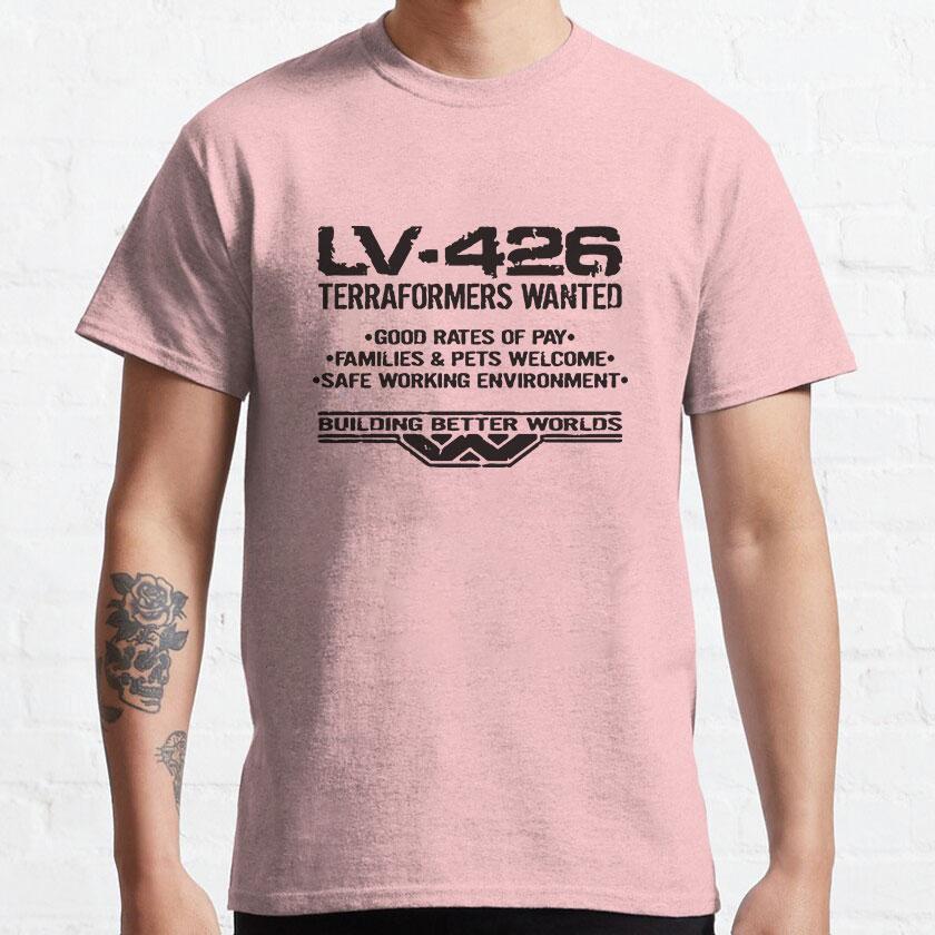 

Винтажная футболка Чужие LV-426 Weyland Хлопок Ксеноморф Чужой Рипли Ретро Одежда для фильмов ужасов Инс Y2k Горячая распродажа Новый бренд 4XL