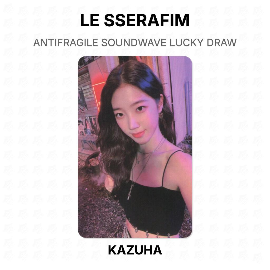 LE SSERAFIM ANTIFRAGILE SOUNDWAVE LUCKY DRAW Official Photocard