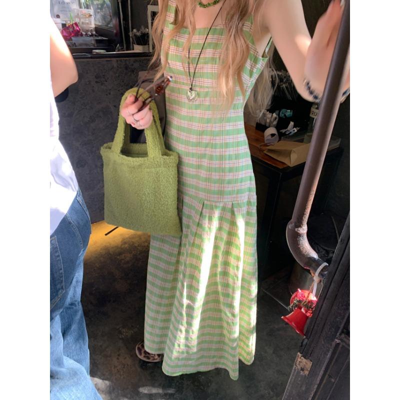 

Женское платье-рубашка без рукавов с квадратным воротником и жилетом для пожилых женщин M зелёный