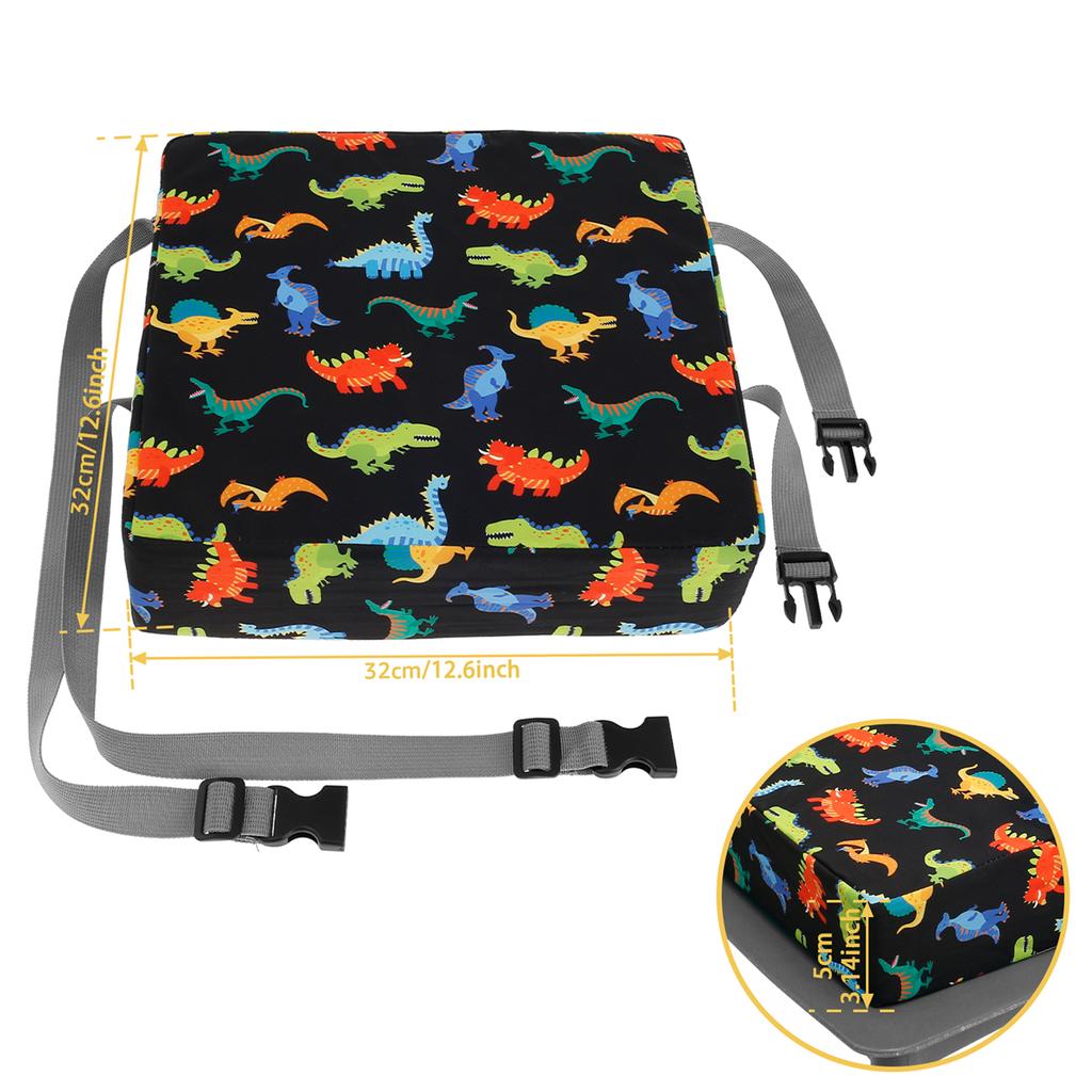 Podwyższająca poduszka na krzesło do jadalni Przenośny regulowany podwyższacz do krzesełka dla dziecka, malucha, dzieci, niemowlaka Zmywalna podkładka na siedzisko krzesła