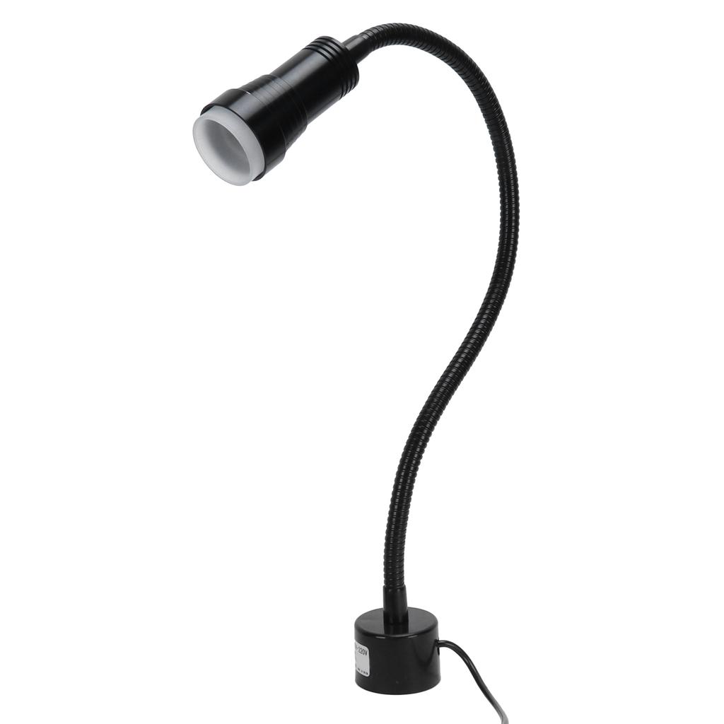 5W LED Sewing Machine Light Flexible Gooseneck Work Lamp with Magnetic Base for LatheUS Plug