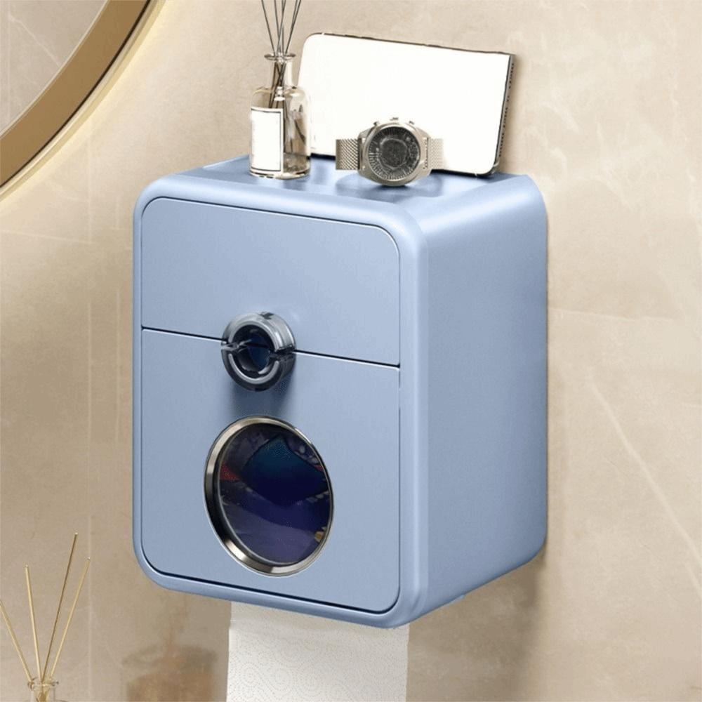 Wall Mounted Toilet Paper Storage Box Plastic Toilet Paper Holder Durable Paper Towel Box  Bathroom
