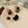 4-Piece Set of Cute Kitten Acetate Small Claw Clips for Half-Up Hairstyles, Cat Hair Clips for Ponytails, Women's Hair Accessories Suitable f
