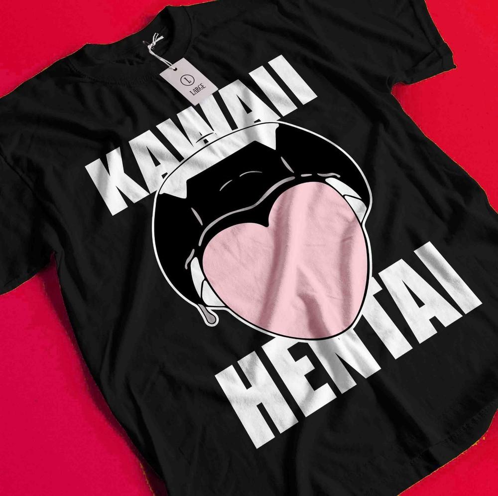 

Ecchi Style Top Japanese Manga Graphic Tee Streetwear Unisex Anime Girl T-Shirt BB038 L