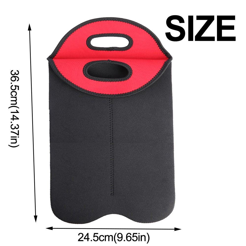 2 Bottles Can Carrier Tote Neoprene Drink Bottle Holder Unique Wine Cooler Bag  Wine Accessories