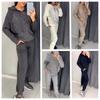 Set pentru femei hanorac cu glugă bicolor și pantaloni de jogging cu design cu strasuri