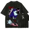 Alice Madness Returns Ausgewaschenes T-Shirt Unisex Persönlichkeitskleidung Übergroß Geeignet für Alle Jahreszeiten Paare Klassisch Hohe Qualität