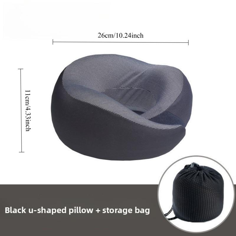 Memory foam u-shaped pillow slow rebound lunch break travel pillow soft skin-friendly u-shaped neck care pillow
