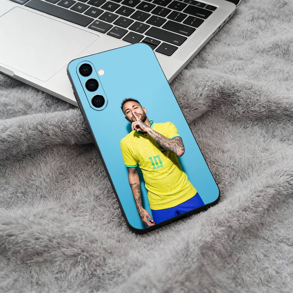N-10-Neymar Black Soft Silicone Phone Case for Samsung Galaxy A73, A71, A72, A70, A53, A52, A51