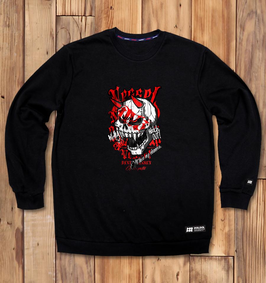 DOLDOL Dmk_Mtm-07 Graffiti Artist De Vilmonkey Dmk Character Graphic Sweatshirt
