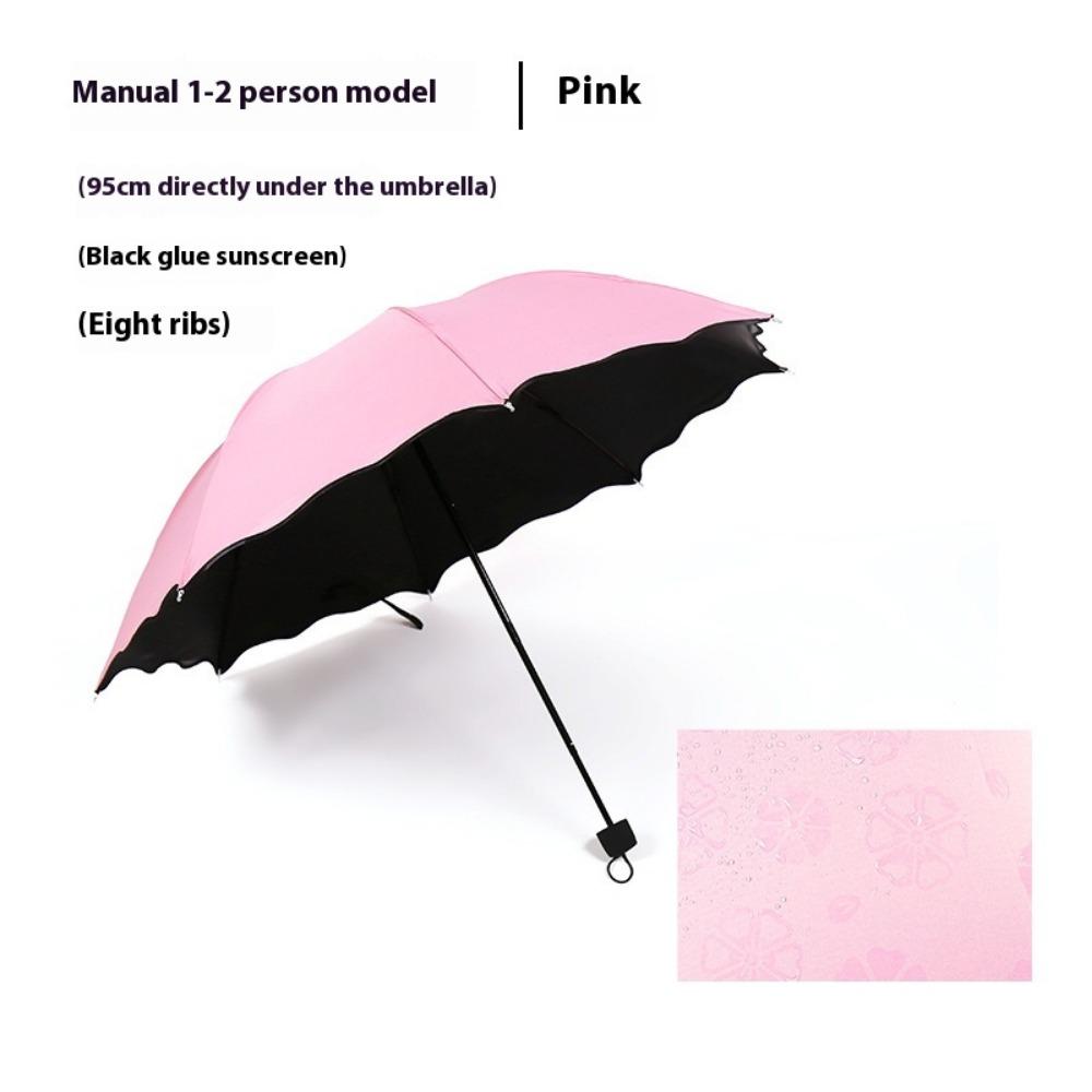 Outdoor-Sport, Anti-UV-Sonnenschirm, faltbar, Regenschirm, Blumenmotiv, winddicht, Sonnenschirm