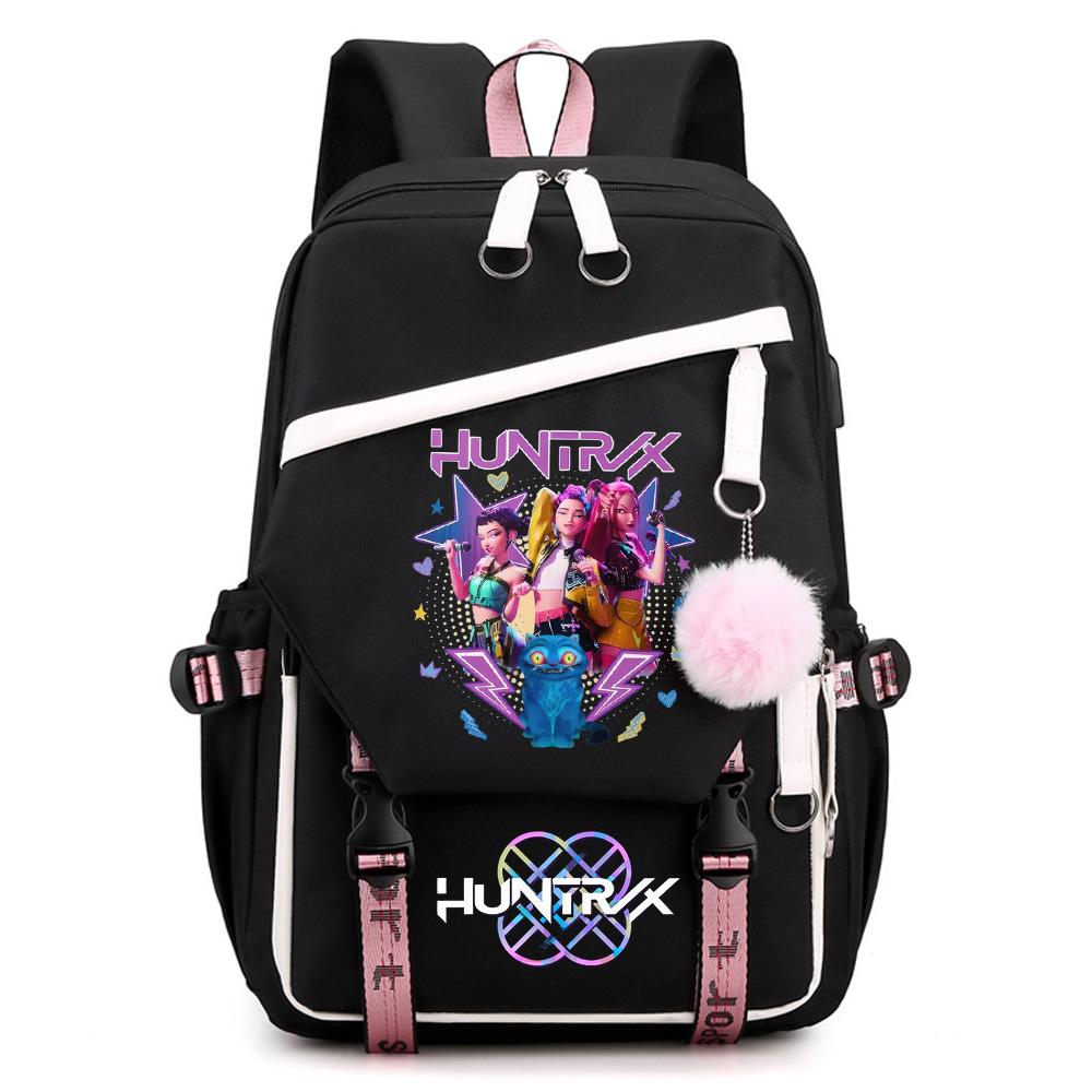 Anime Kpop Demon Hunters Printed Large Capacity Backpack for Teenger Student Girl Boy Schoolbag Bookbag Kid Gift Women Waterproof Travel Bag Mochila