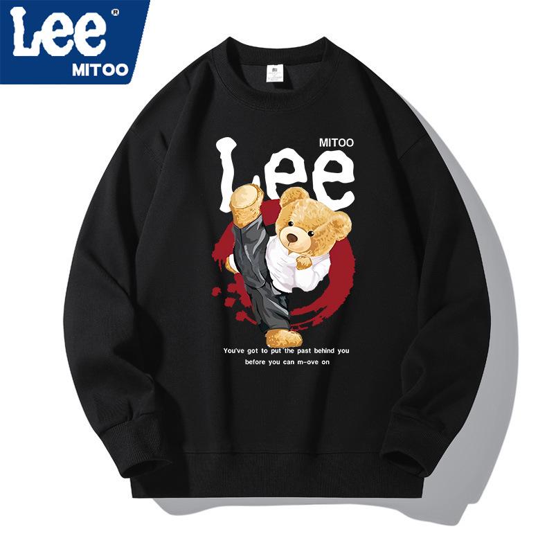 2025 Lee & Mitoo Unisex American Streetwear Fleece Long Sleeve Top