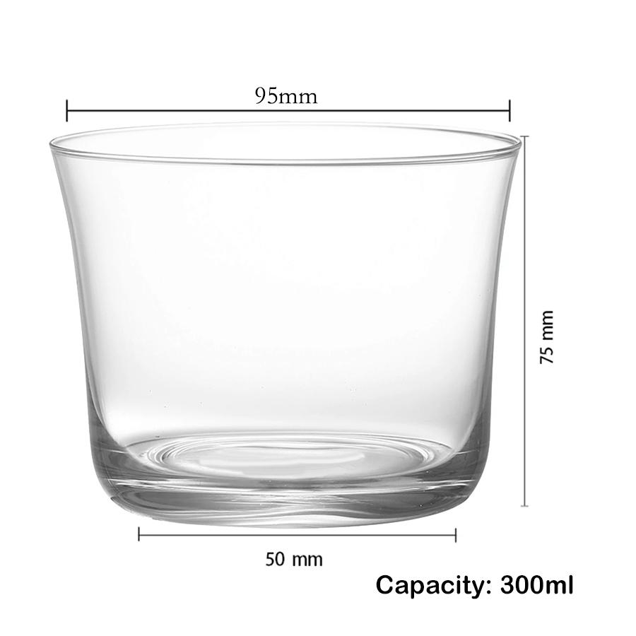 1PCS 300ml Clear Water Tumbler Water Glass Cup Whiskey Glass 300ml