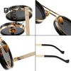 Nastaviteľné tónované slnečné okuliare s 1-9 prevodmi Retro okrúhle polarizované okuliare so šošovkami s ND filtrom pre mužov Rybolov Šoférovanie Pláž Tmavé