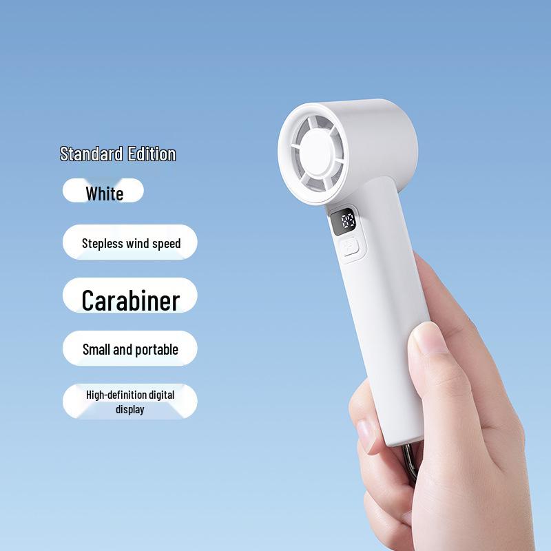 USB Rechargeable Mini Handheld Fan with Semiconductor Cooling 1200mAh