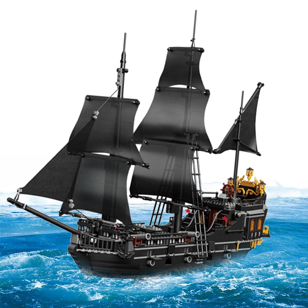 Hallisun Block Set Building Assembly Ship Pirate Ship Model Assembly Toy Miniature Mini Size Brick Brick For Adults Children Boys Girls 8 Years Old