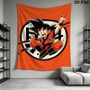 DRAGON BALL Wall Tapestry Aesthetic Wall Hanging Printed Fabric Blanket Decorative Tapestries for Bedroom Living Room Home Decor