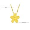 Golden Heart 999 Gold Pendant Necklace - Perfect Qixi Valentine's Day Gift for Her