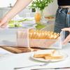 Brotlaibbehälter, durchsichtiger, luftdichter Brotkasten mit Deckel, Sandwich-Brothalter für selbstgemachtes Brot, hoher Brotsparer für die Küche
