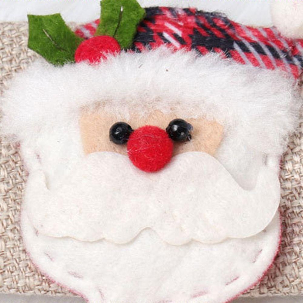 3Pcs/set Elk Christmas Fridge Handle Cover Santa Claus Refrigerator Handle Sticker  Kitchen